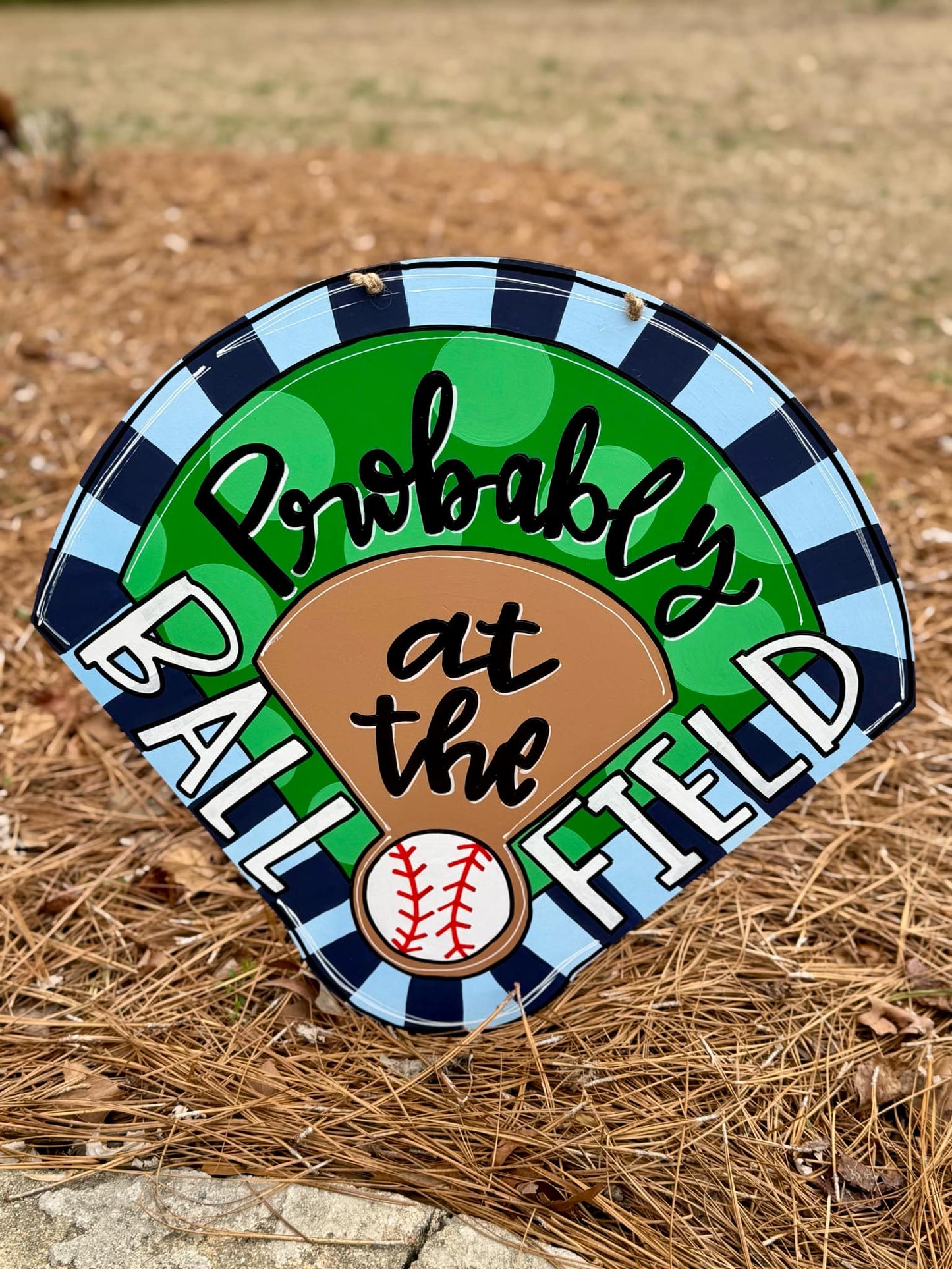 Probably at the Ball Field