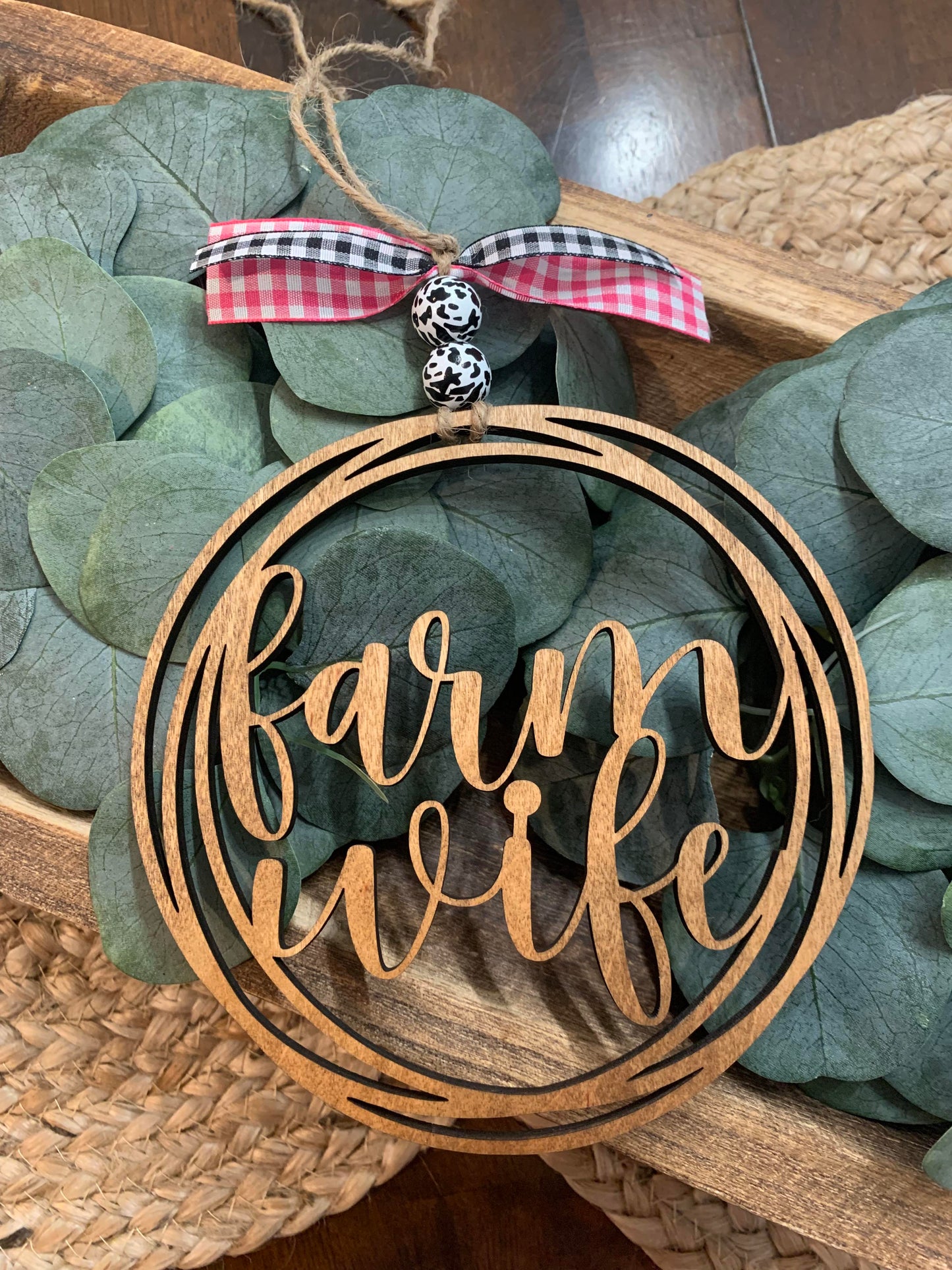 Farm Wife Car Charm