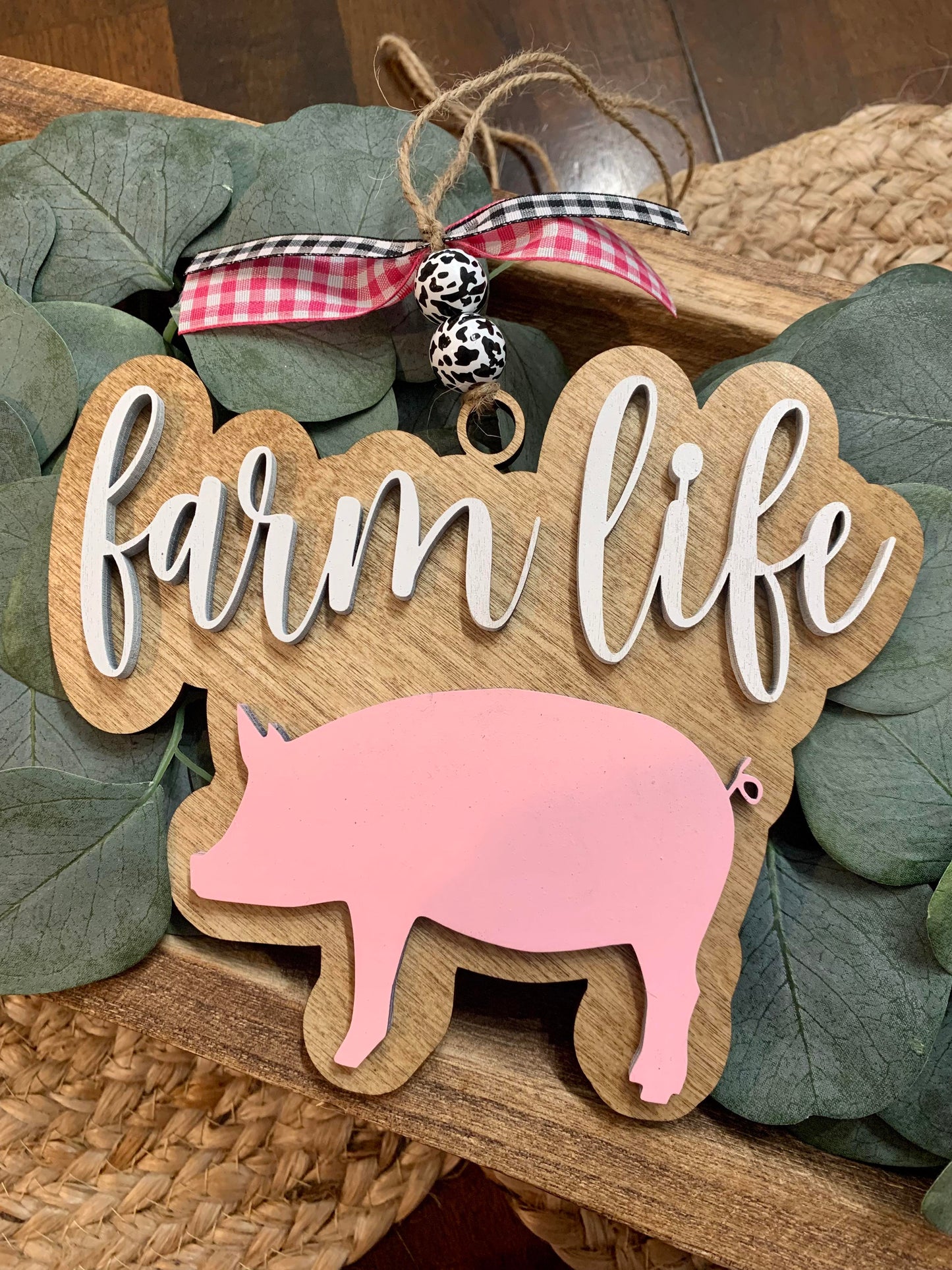 Farm Life Pig Ornament