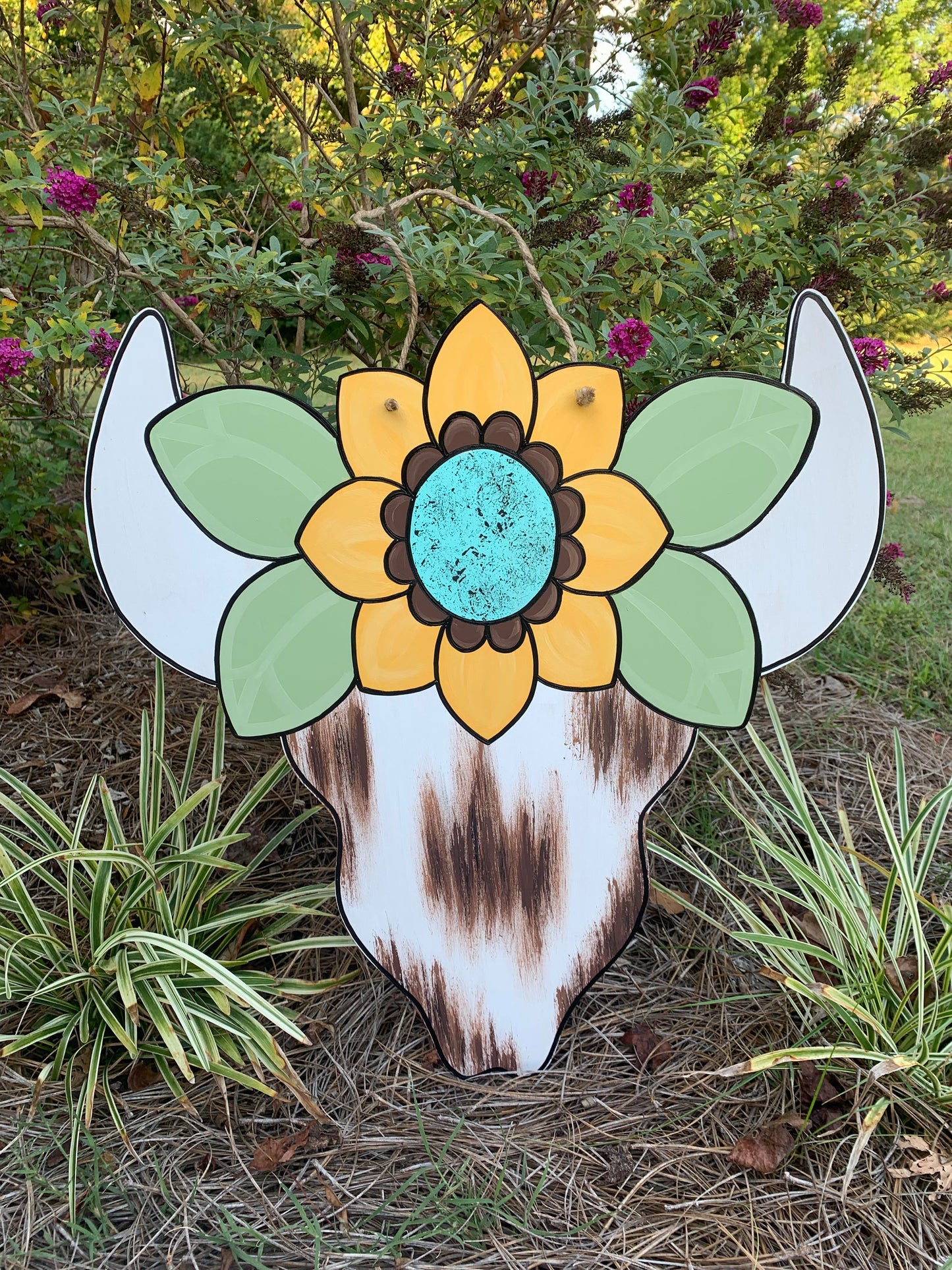 Sunflower Bull Skull