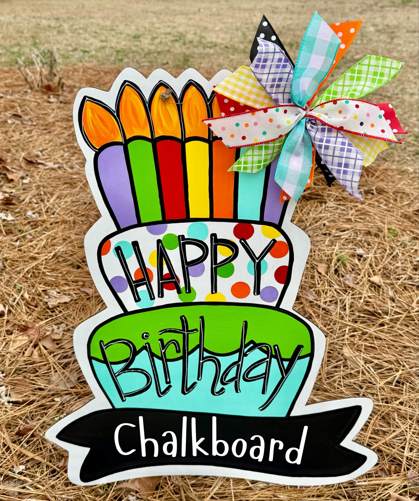 Happy Birthday Cake, Chalkboard