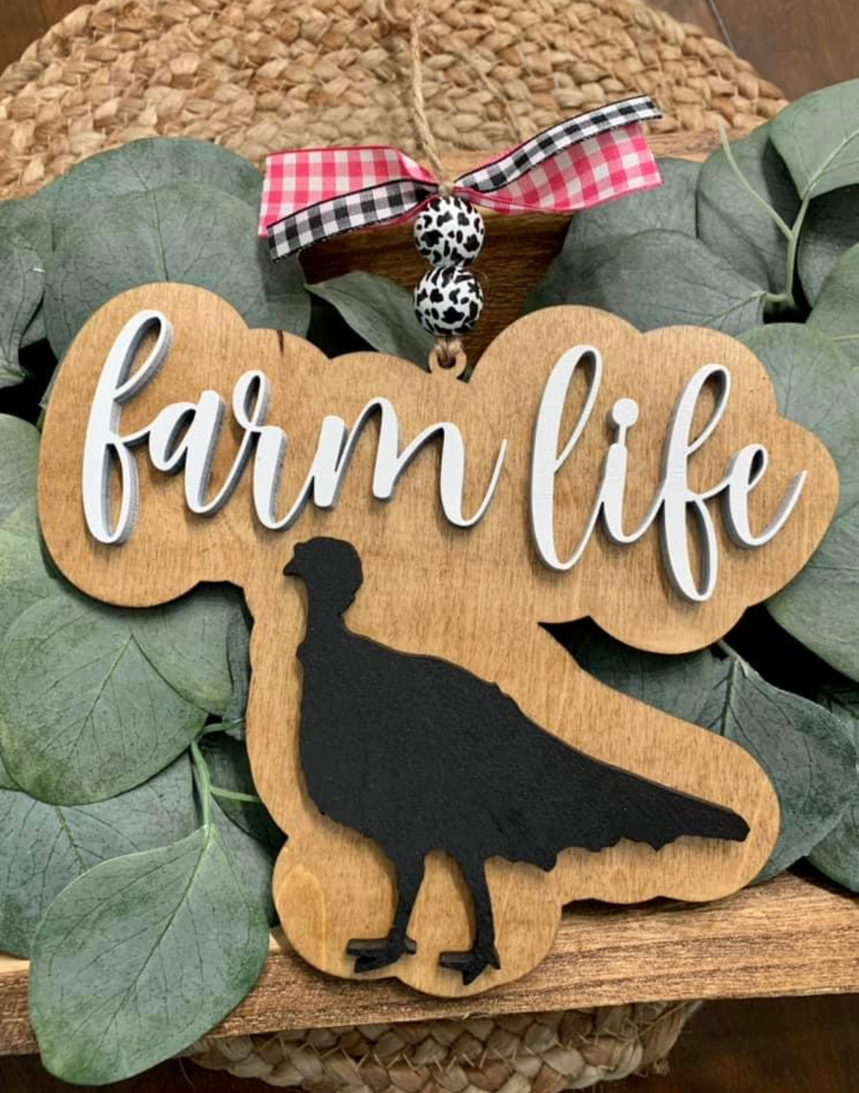 Farm Life Turkey Car Charm
