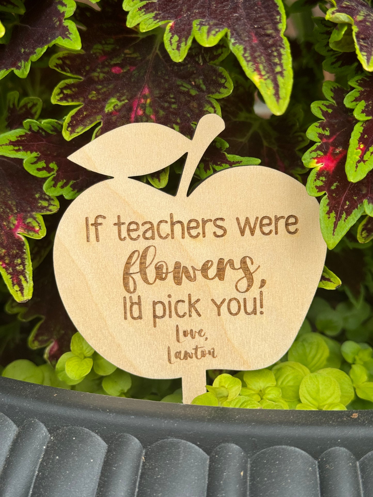 Teacher & Bus Driver Plant Stake
