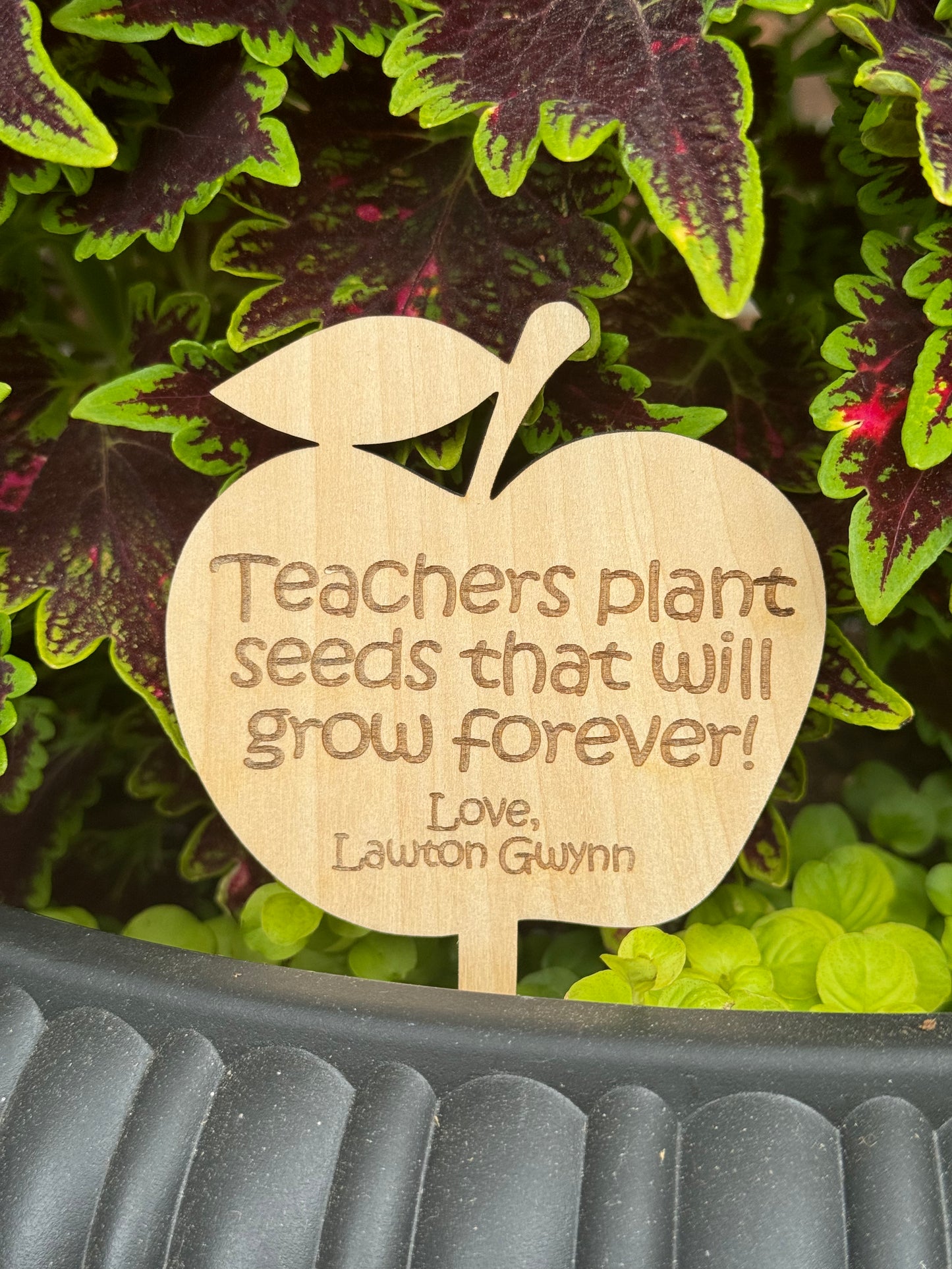 Teacher & Bus Driver Plant Stake