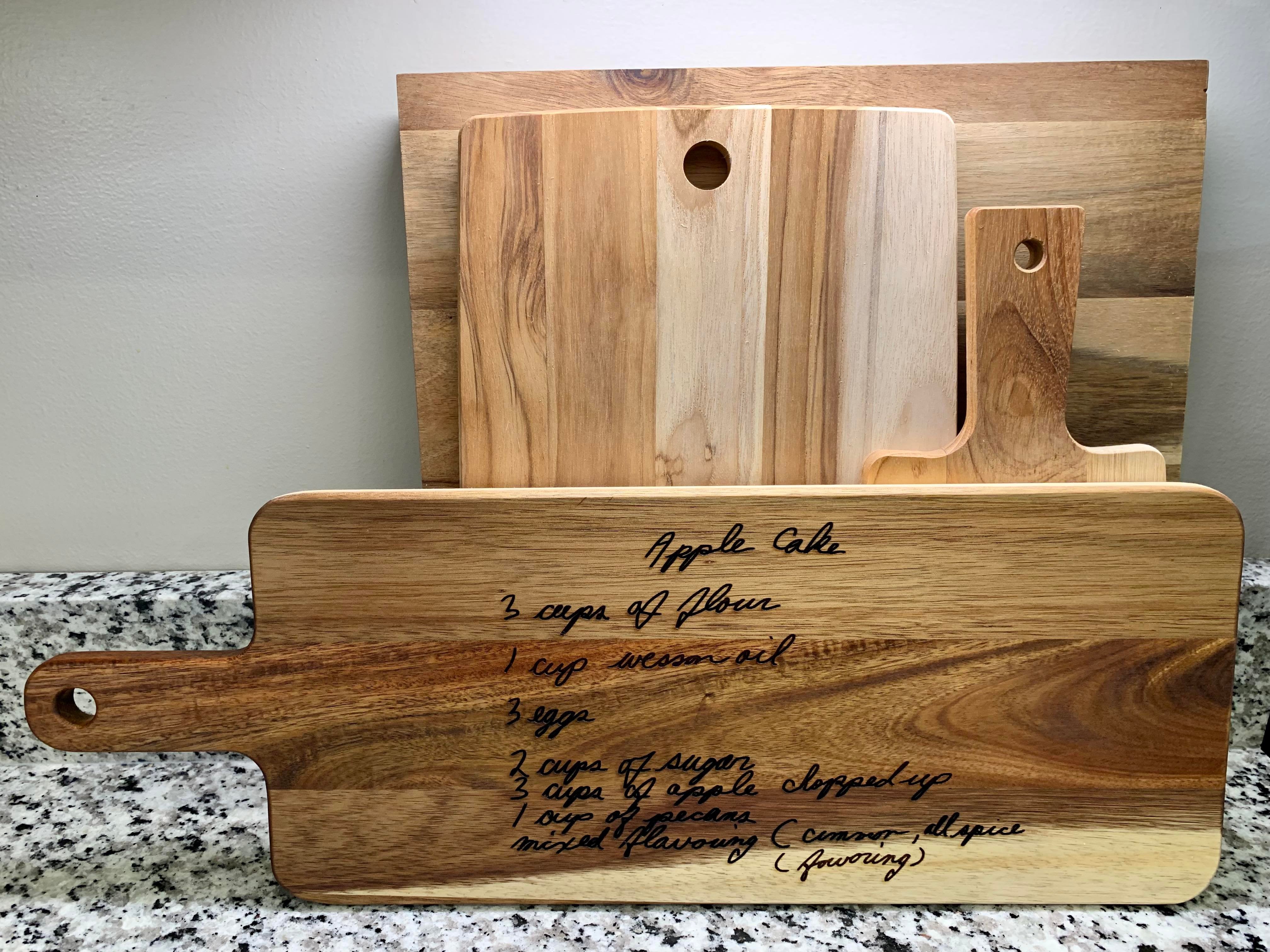Wooden Apple Board, Wood Cutting Board