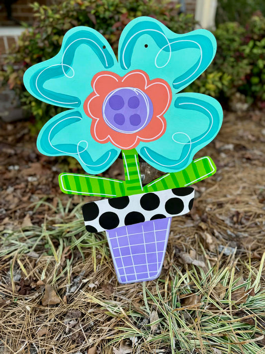 Funky Bright Flower