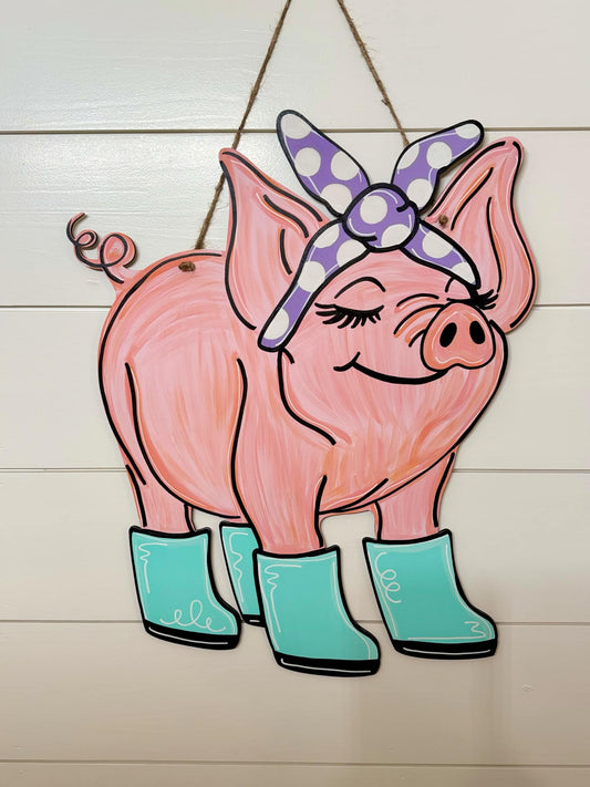 Piggy in Rainboots