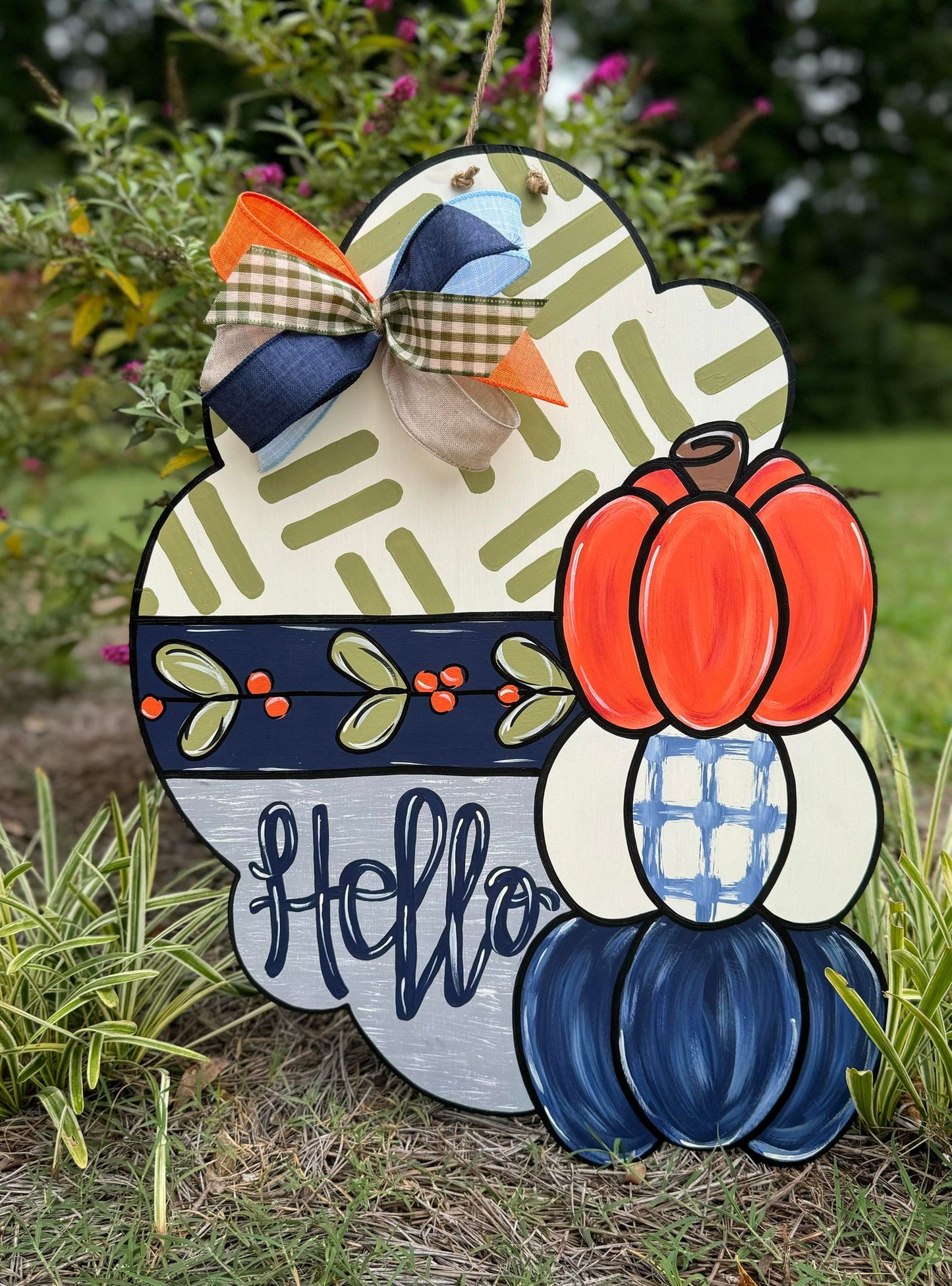 Hello Pumpkin Plaque