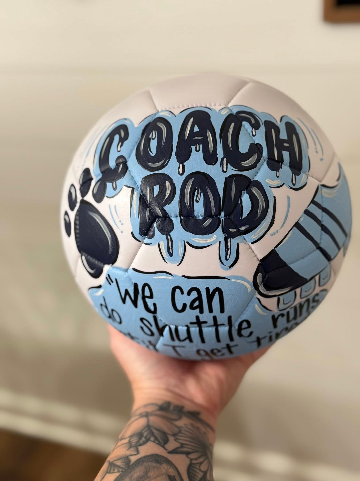 Custom Hand-Painted Sports Balls