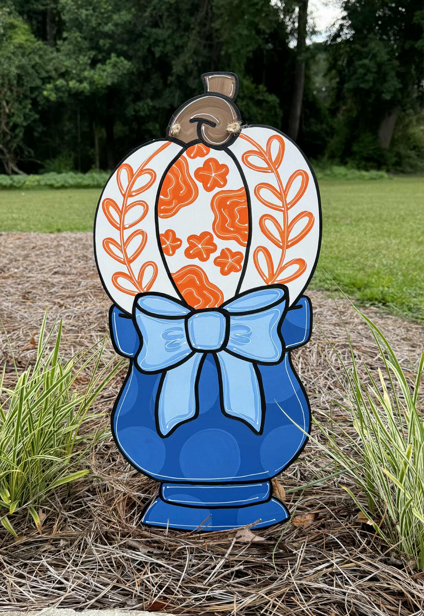 Chinoiserie Pumpkin Pot