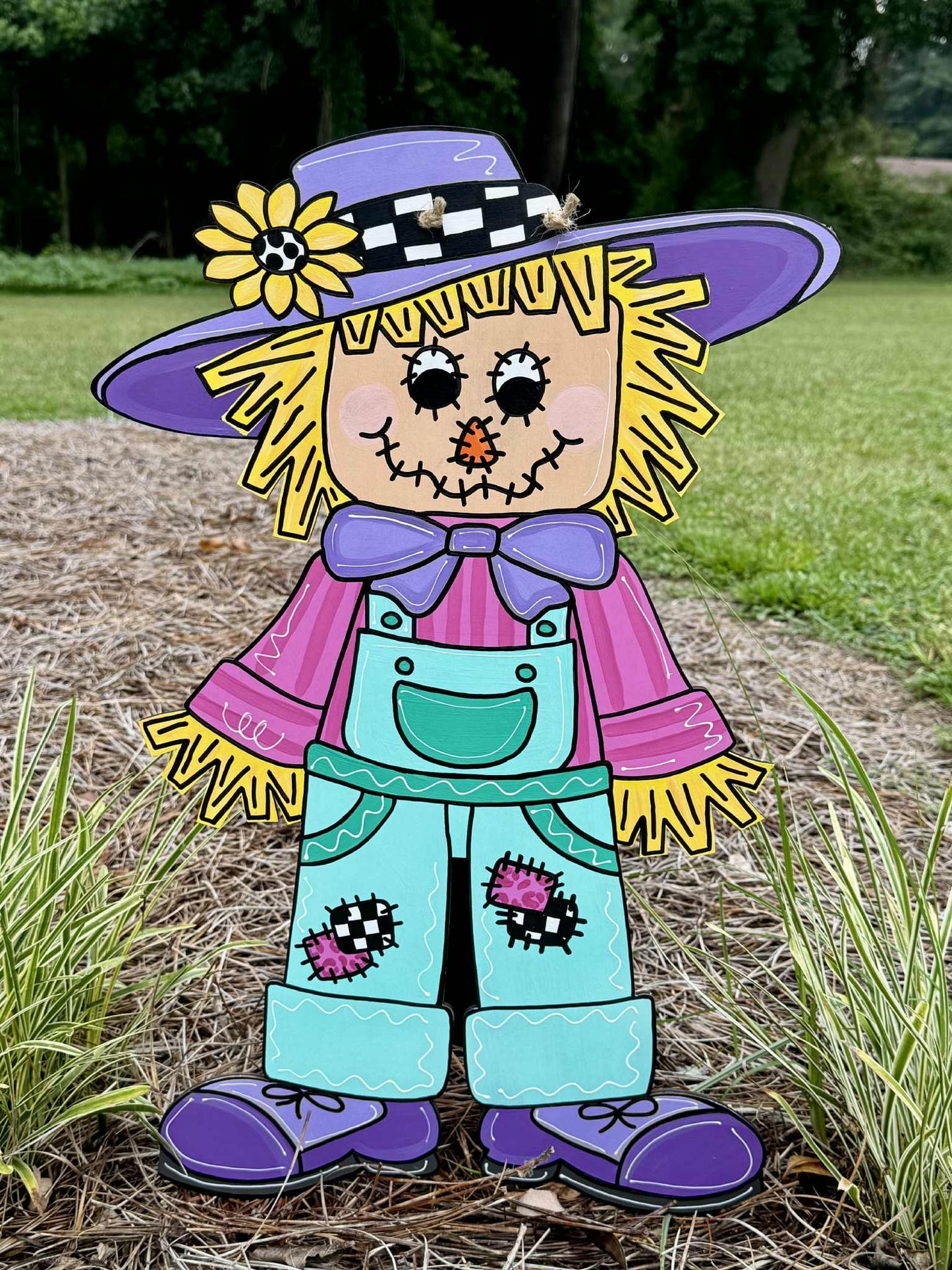 Colorful & Funky Scarecrow