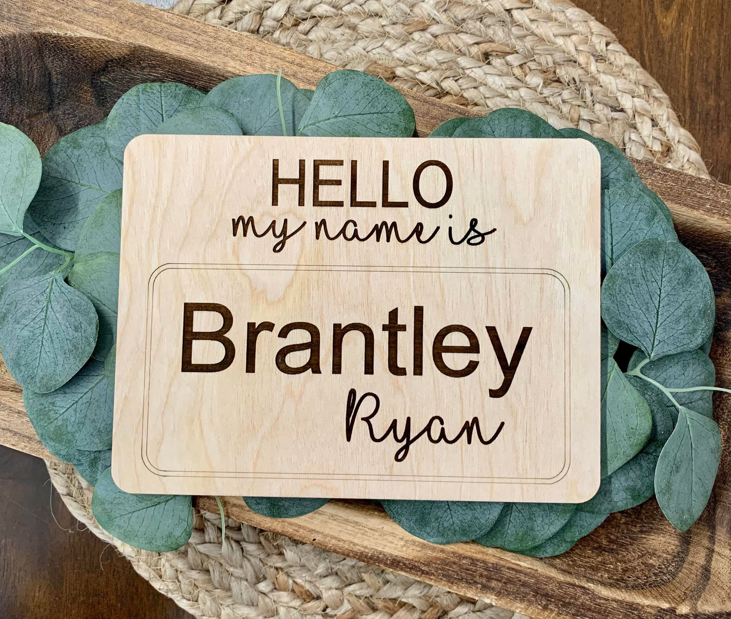 "My Name Is" Birth Announcement